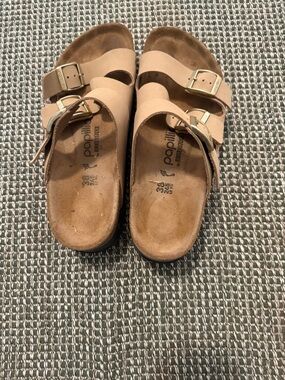 Papillio Kids Beige Double-Buckle Sandals